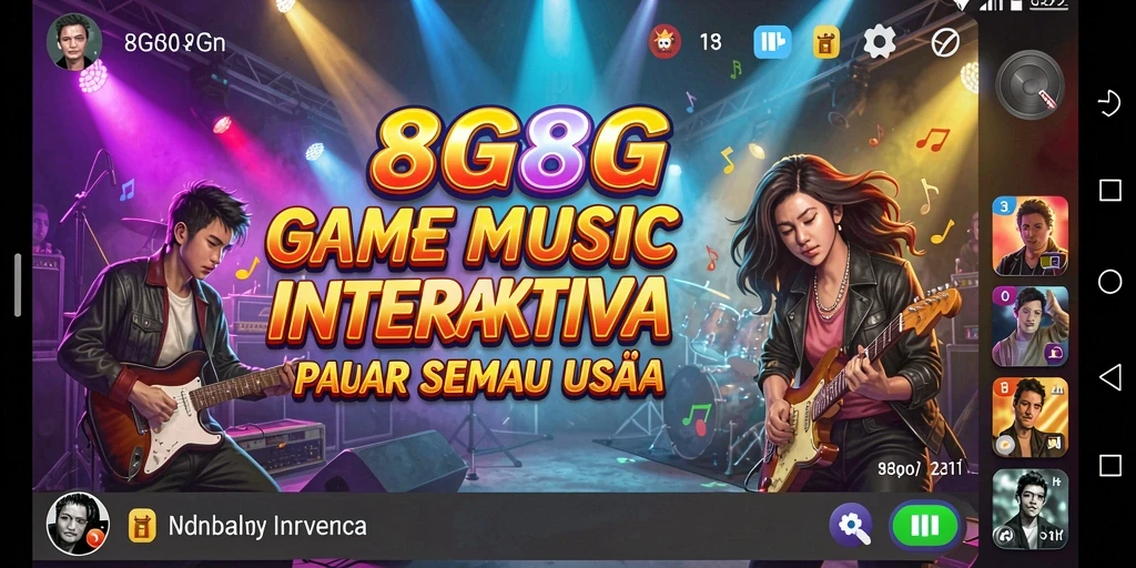 Tampilan gameplay interaktif dari 8G8G yang seru dan mendebarkan.