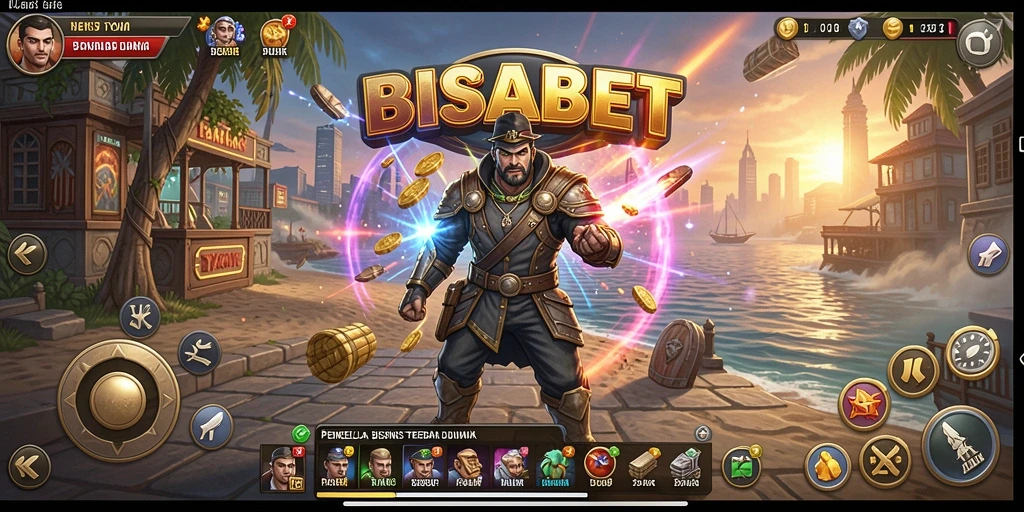 Tangkapan layar utama BISABET menunjukkan gameplay yang menarik dan interaktif.