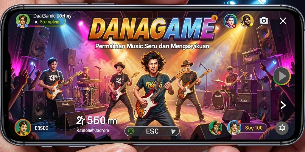 Tampilan gameplay DANAGAME yang menarik dan interaktif.