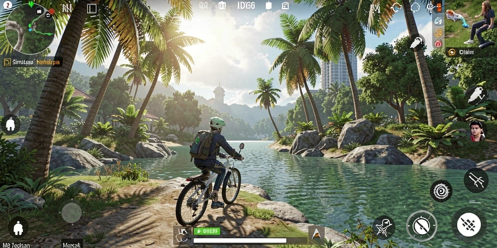 Tangkapan layar utama IDX66 menampilkan interaksi dinamis dalam gameplay Simulation.