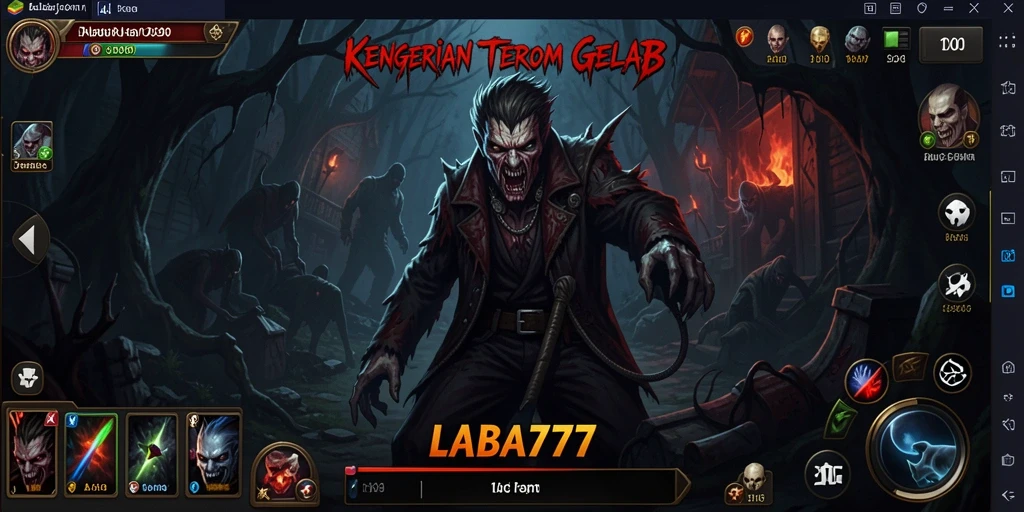 Tampilan gameplay LABA777 yang menakutkan dan mendebarkan.