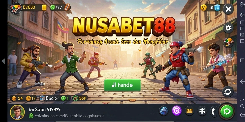 Tampilan gameplay seru dari NUSABET88 yang penuh warna.