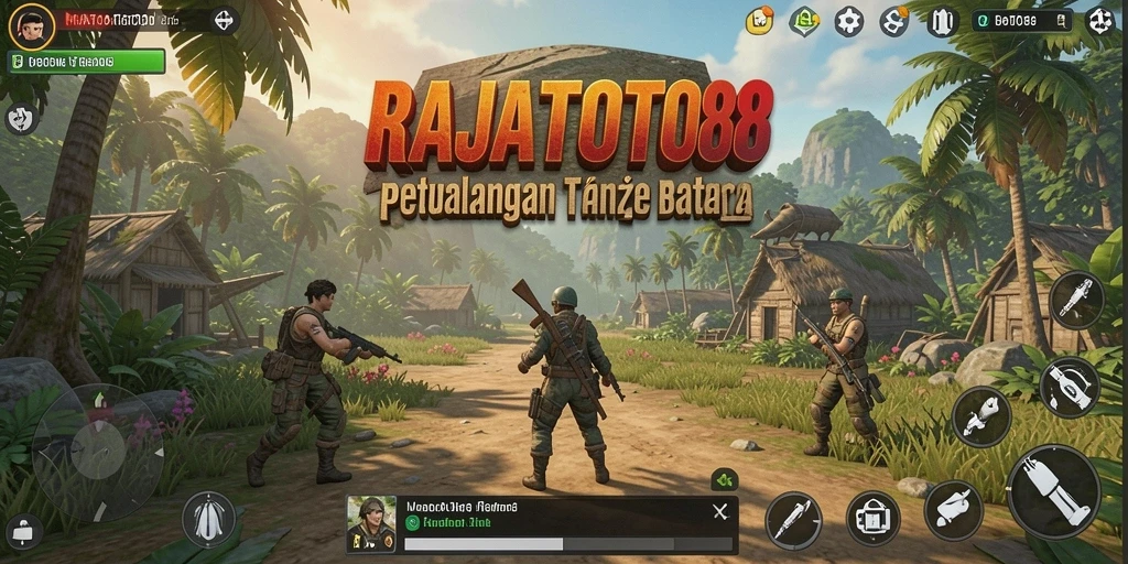 Menggambarkan aksi seru dalam dunia terbuka RAJATOTO88.