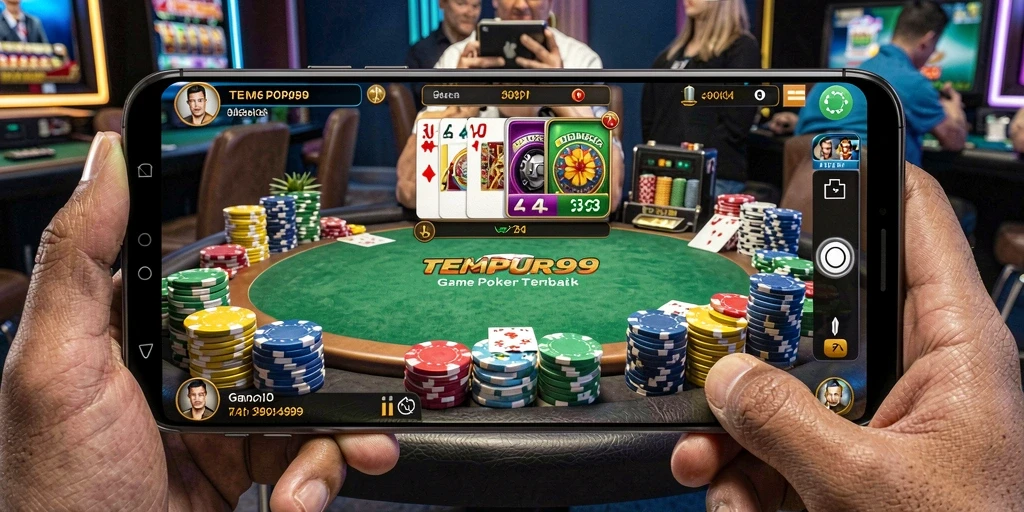 Tampilan gameplay Poker TEMPUR99 yang dinamis dan menarik.