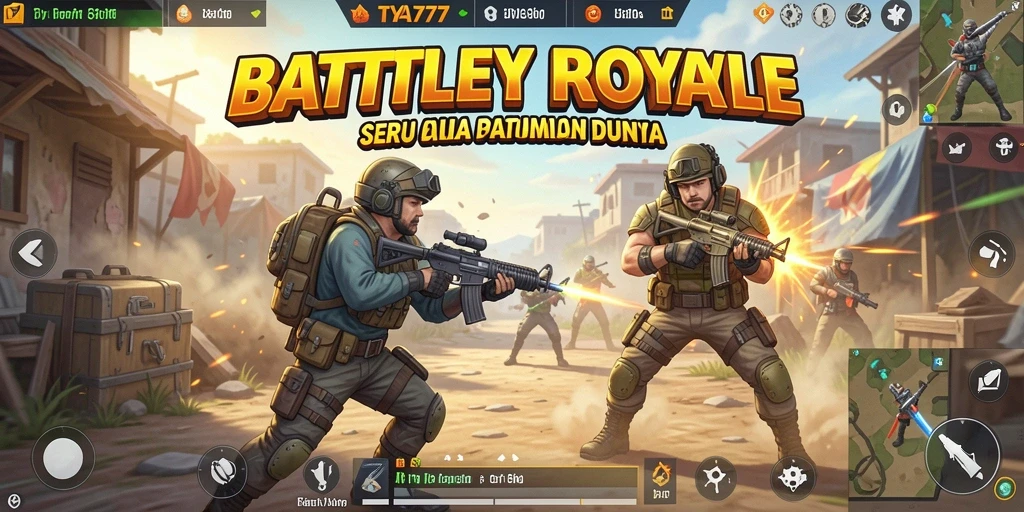 Menampilkan gameplay intens Battle Royale di TYA777.